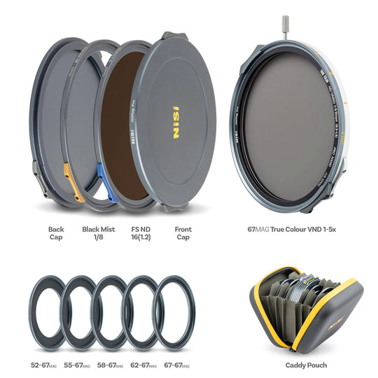 NiSi JetMag Pro 67mm 1-9 stops VND Mist Creator Kit